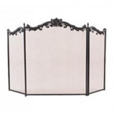 Экран каминный С39040ВК (82х125, 3-х секц.. черн с чуг.обрамл) Экран каминный С39040ВК (82х125, 3-х секц.. черн с чуг.обрамл)