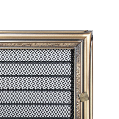 Решетка вентиляционная Kratki рустик 17х30 c жалюзи