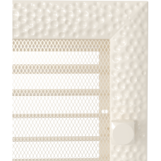 Решетка вентиляционная Kratki кремовая Venus 22*37 с жалюзи Решетка вентиляционная Kratki кремовая Venus 22*37 с жалюзи