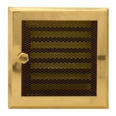 Решетка вентиляционная Parkanex Латунь 17*17 с жалюзи Решетка вентиляционная Parkanex Латунь 17*17 с жалюзи