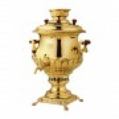 Самовар (C.2001/3) угольный 5,5л латунь