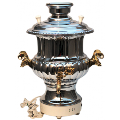 Самовар электрический (D.E.2002/2) 7 л никель-золото