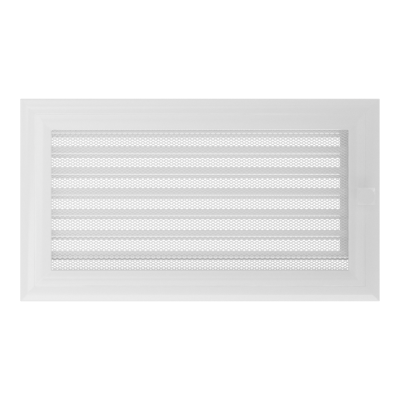 Решетка вентиляционная Kratki Oskar белая 17*30 с жалюзи