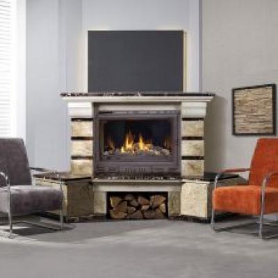 Каминная облицовка LK Victoria Emperador Gold (угловая)