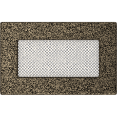 Решетка вентиляционная Kratki черная-латунь 11*17 Решетка вентиляционная Kratki черная-латунь 11*17