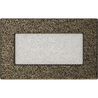 Решетка вентиляционная Kratki черная-латунь 11*17