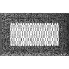 Решетка вентиляционная Kratki Oskar черный-хром 11*17 Решетка вентиляционная Kratki Oskar черный-хром 11*17