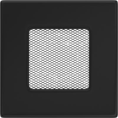 Решетка вентиляционная Kratki черная 11x11