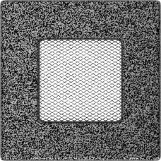 Решетка вентиляционная Kratki черный-хром 11*11 Решетка вентиляционная Kratki черный-хром 11*11