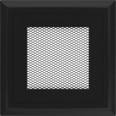 Решетка вентиляционная Kratki Oskar черная 11*11