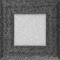 Решетка вентиляционная Kratki Oskar черный-хром 11*11 Решетка вентиляционная Kratki Oskar черный-хром 11*11