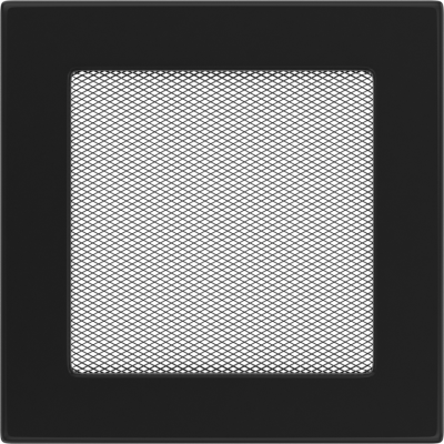 Решетка вентиляционная Kratki черная 17x17