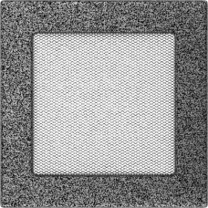 Решетка вентиляционная Kratki черный-хром 17*17 Решетка вентиляционная Kratki черный-хром 17*17