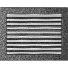 Решетка вентиляционная Kratki черный-хром 22*30 c жалюзи Решетка вентиляционная Kratki черный-хром 22*30 c жалюзи