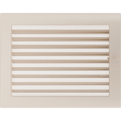 Решетка вентиляционная Kratki кремовая 22*30 с жалюзи
