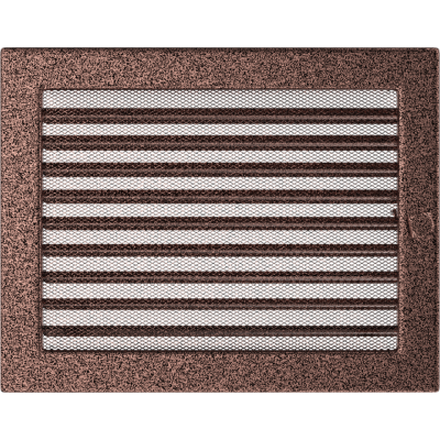 Решетка вентиляционная Kratki медная 22*30 с жалюзи