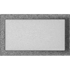 Решетка вентиляционная Kratki черный-хром 22*37 Решетка вентиляционная Kratki черный-хром 22*37