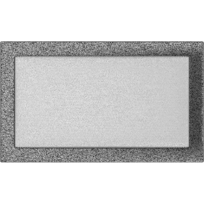 Решетка вентиляционная Kratki черный-хром 22*37