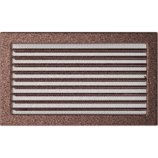 Решетка вентиляционная Kratki медная 22*37 с жалюзи Решетка вентиляционная Kratki медная 22*37 с жалюзи