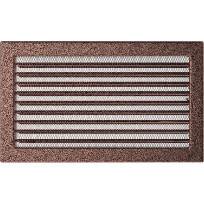 Решетка вентиляционная Kratki медная 22*37 с жалюзи