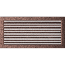 Решетка вентиляционная Kratki медная 22*45 с жалюзи Решетка вентиляционная Kratki медная 22*45 с жалюзи