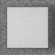 Решетка вентиляционная Kratki черный-хром 22*22 Решетка вентиляционная Kratki черный-хром 22*22