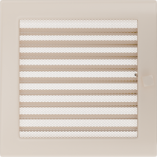 Решетка вентиляционная Kratki кремовая 22*22 с жалюзи Решетка вентиляционная Kratki кремовая 22*22 с жалюзи