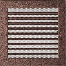 Решетка вентиляционная Kratki медная 22*22 с жалюзи Решетка вентиляционная Kratki медная 22*22 с жалюзи