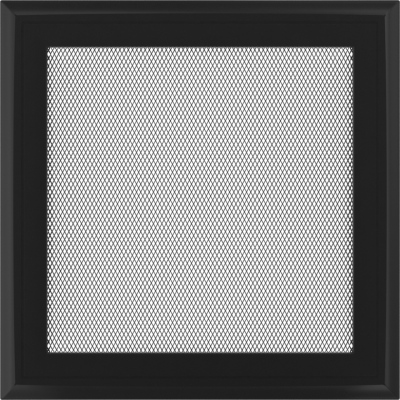 Решетка вентиляционная Kratki Oskar черная 22*22