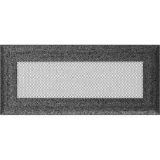 Решетка вентиляционная Kratki Oskar черный-хром 11*24 Решетка вентиляционная Kratki Oskar черный-хром 11*24