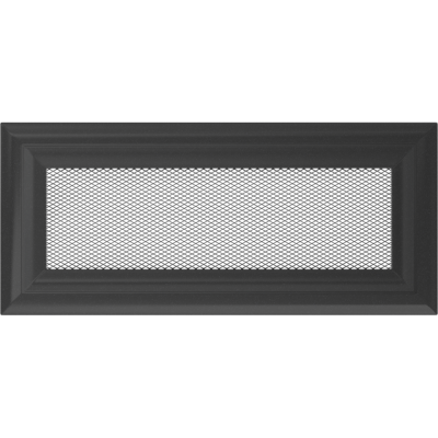 Решетка вентиляционная Kratki Oskar графитовая 11*24