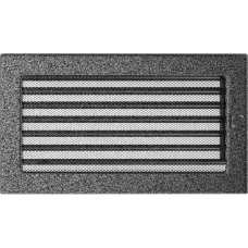 Решетка вентиляционная Kratki черный-хром 17*30 c жалюзи Решетка вентиляционная Kratki черный-хром 17*30 c жалюзи