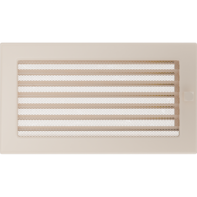Решетка вентиляционная Kratki кремовая 17*30 с жалюзи 