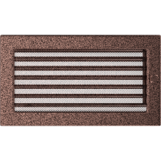 Решетка вентиляционная Kratki медная 17*30 c жалюзи Решетка вентиляционная Kratki медная 17*30 c жалюзи