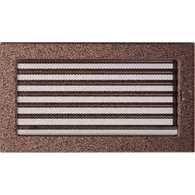 Решетка вентиляционная Kratki медная 17*30 c жалюзи