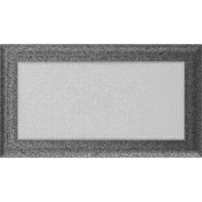Решетка вентиляционная Kratki Oskar черный-хром 17*30
