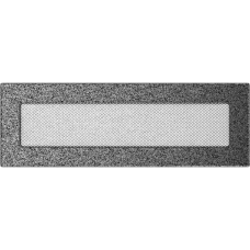 Решетка вентиляционная Kratki черный-хром 11*32 Решетка вентиляционная Kratki черный-хром 11*32