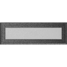 Решетка вентиляционная Kratki Oskar черный-хром 11*32 Решетка вентиляционная Kratki Oskar черный-хром 11*32