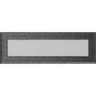 Решетка вентиляционная Kratki Oskar черный-хром 11*32