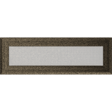 Решетка вентиляционная Kratki Oskar черная-латунь 11*32 Решетка вентиляционная Kratki Oskar черная-латунь 11*32