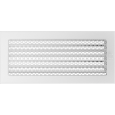 Решетка вентиляционная Kratki белая 17*37 c жалюзи