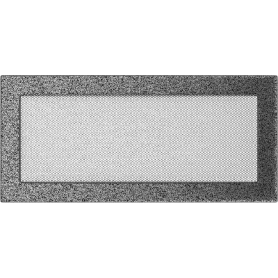 Решетка вентиляционная Kratki черный-хром 17*37