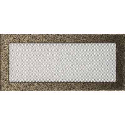 Решетка вентиляционная Kratki черная-латунь 17*37