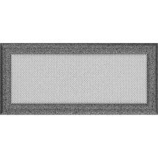 Решетка вентиляционная Kratki Oskar черный-хром 17*37 Решетка вентиляционная Kratki Oskar черный-хром 17*37