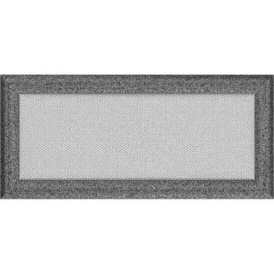 Решетка вентиляционная Kratki Oskar черный-хром 17*37