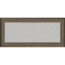 Решетка вентиляционная Kratki Oskar черная-латунь 17*37 Решетка вентиляционная Kratki Oskar черная-латунь 17*37