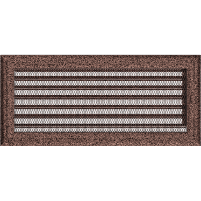 Решетка вентиляционная Kratki Oskar медная 17*37 с жалюзи