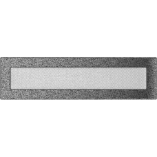 Решетка вентиляционная Kratki черный-хром 11*42 Решетка вентиляционная Kratki черный-хром 11*42