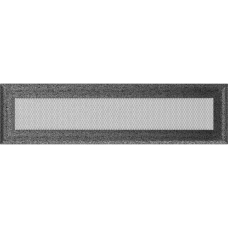 Решетка вентиляционная Kratki Oskar черный-хром 11*42 Решетка вентиляционная Kratki Oskar черный-хром 11*42