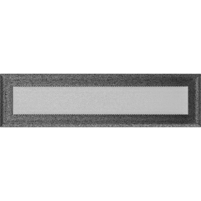 Решетка вентиляционная Kratki Oskar черный-хром 11*42